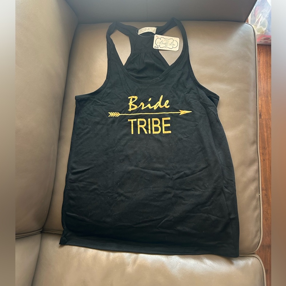 Icing Black and Gold Bride Tribe Tank Top